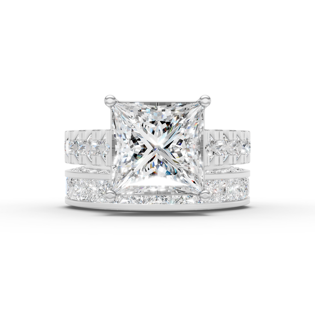 Princess Cut Wedding Ring Set