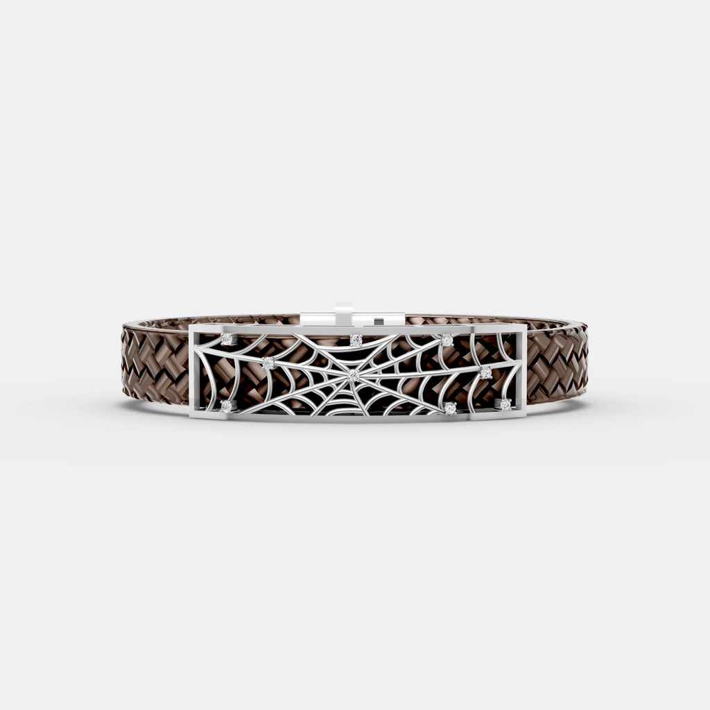 Spider Frame Leather Belt