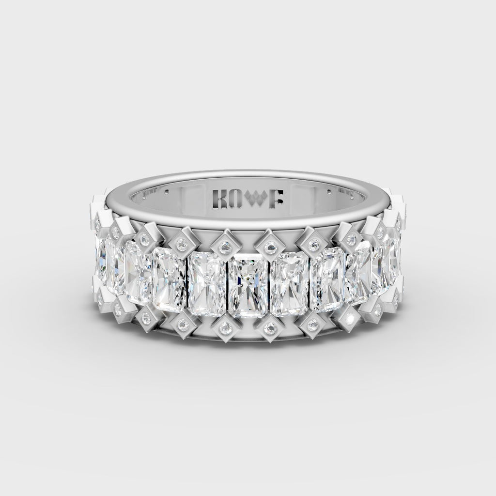 Radiant Shape Band Ring