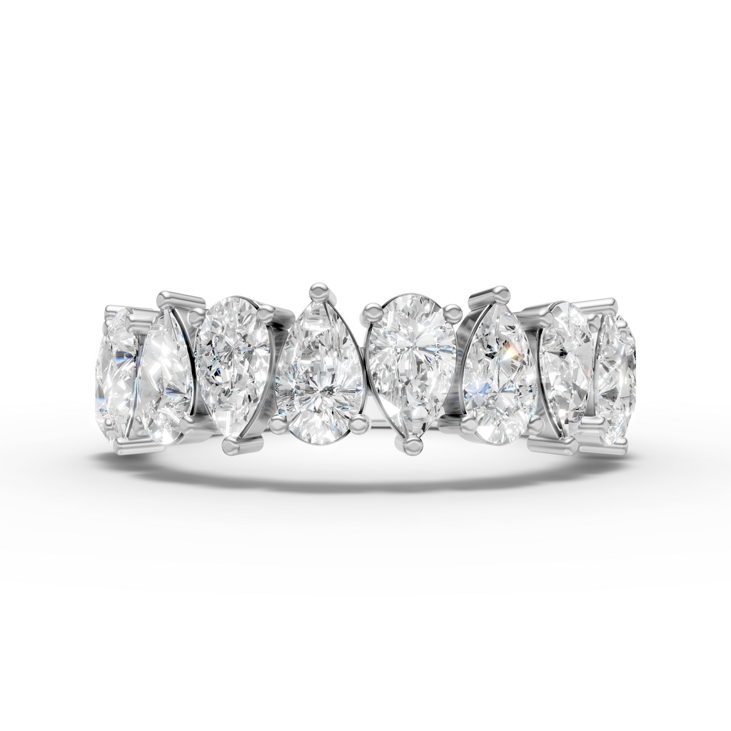 Pear-Cut Eternity Band Ring