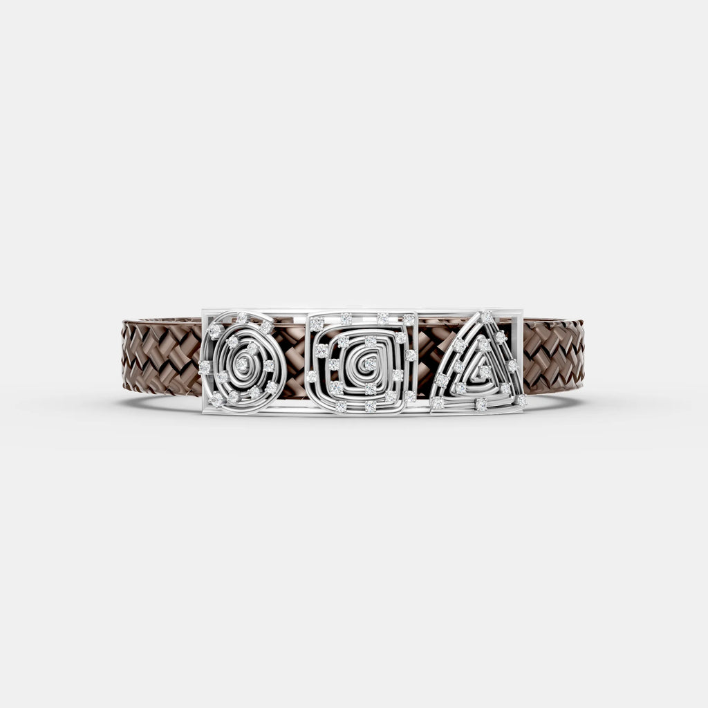 Artistic Spiral Leather Belt