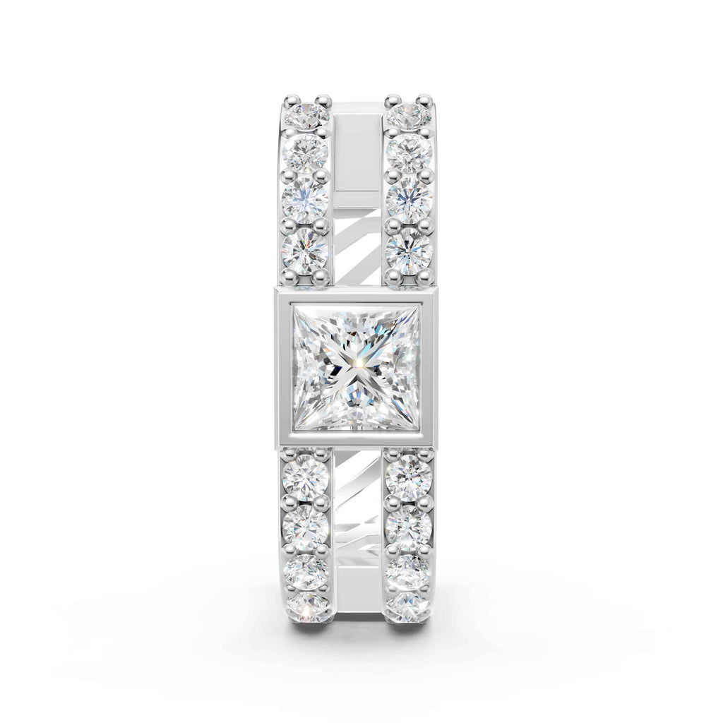 Princess Cut Bali Earring (1 PC)