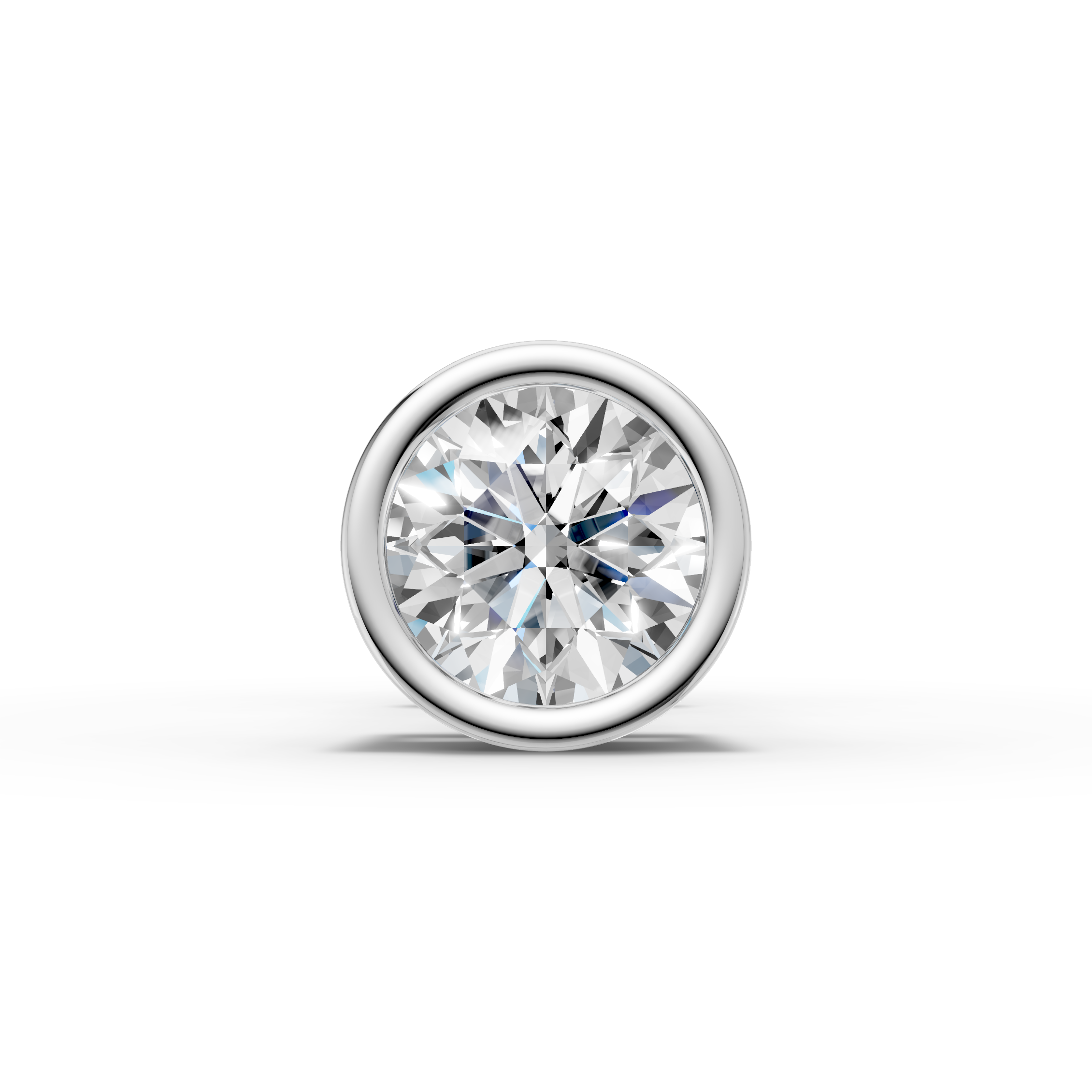 Round Bezel Stud ( 1 PC)