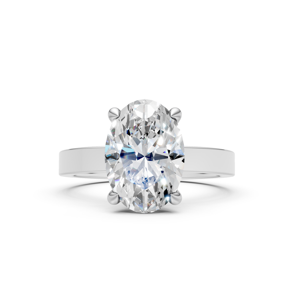 Oval-Cut Solitaire Ring