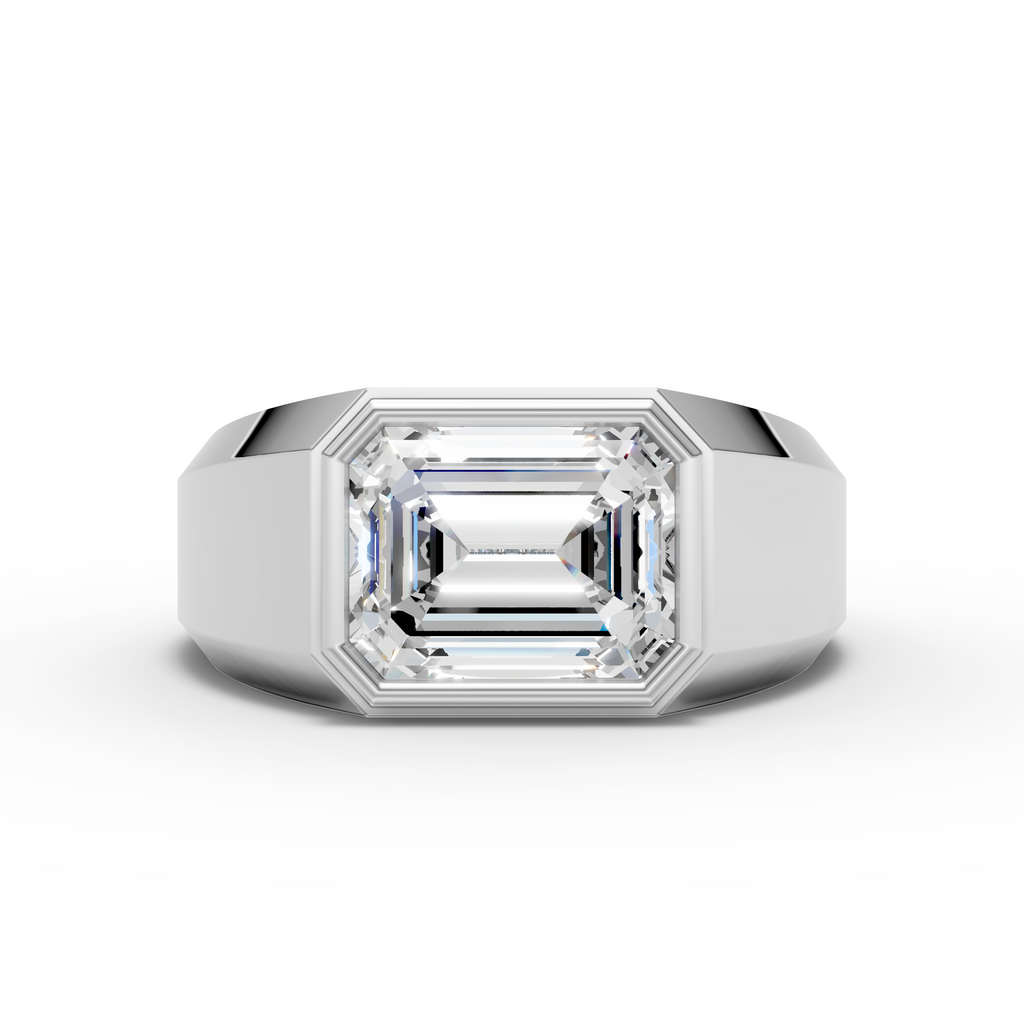 Emerald Bezel Ring