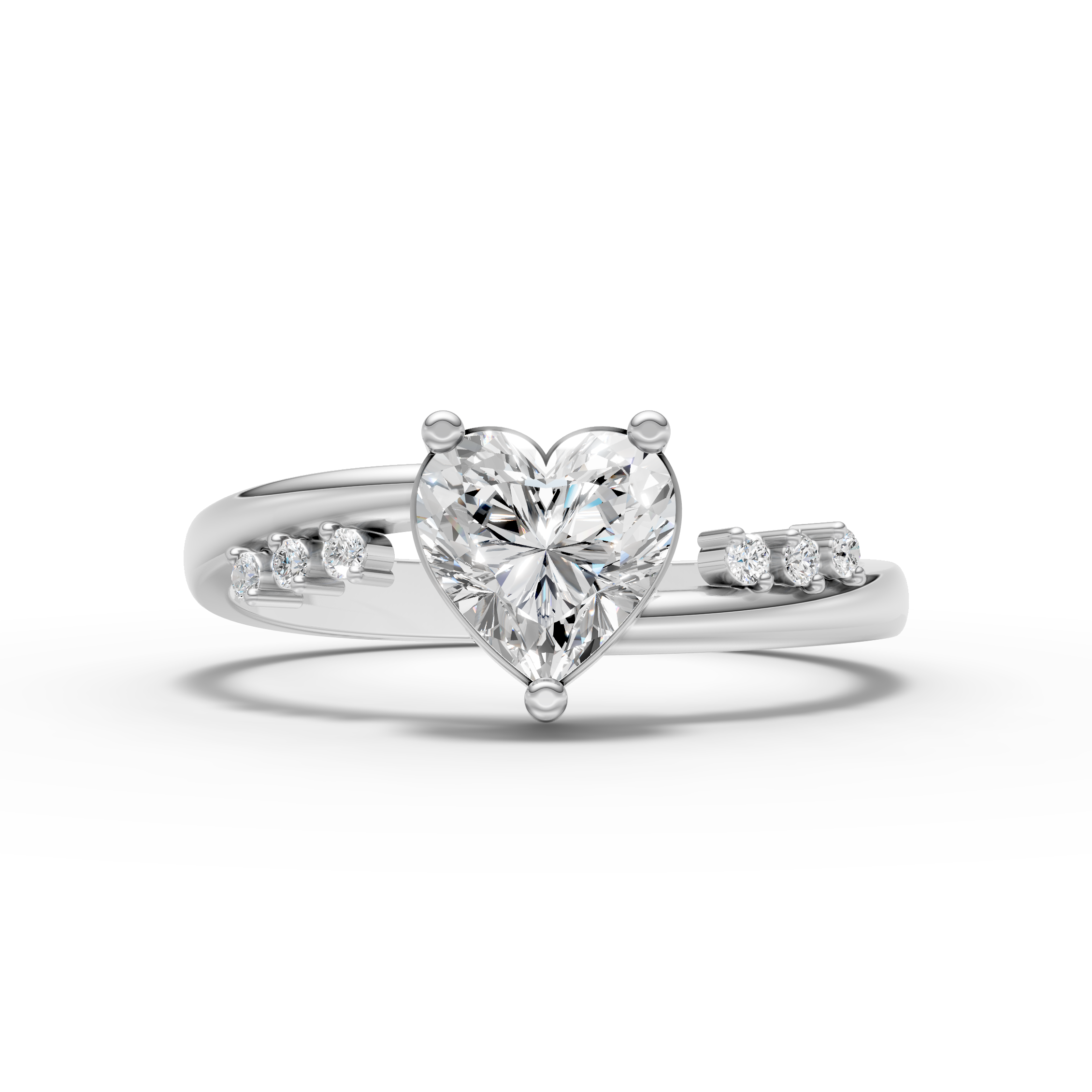 Sparkling Heart Ring