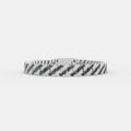 10MM Black & White Cuban Bracelet