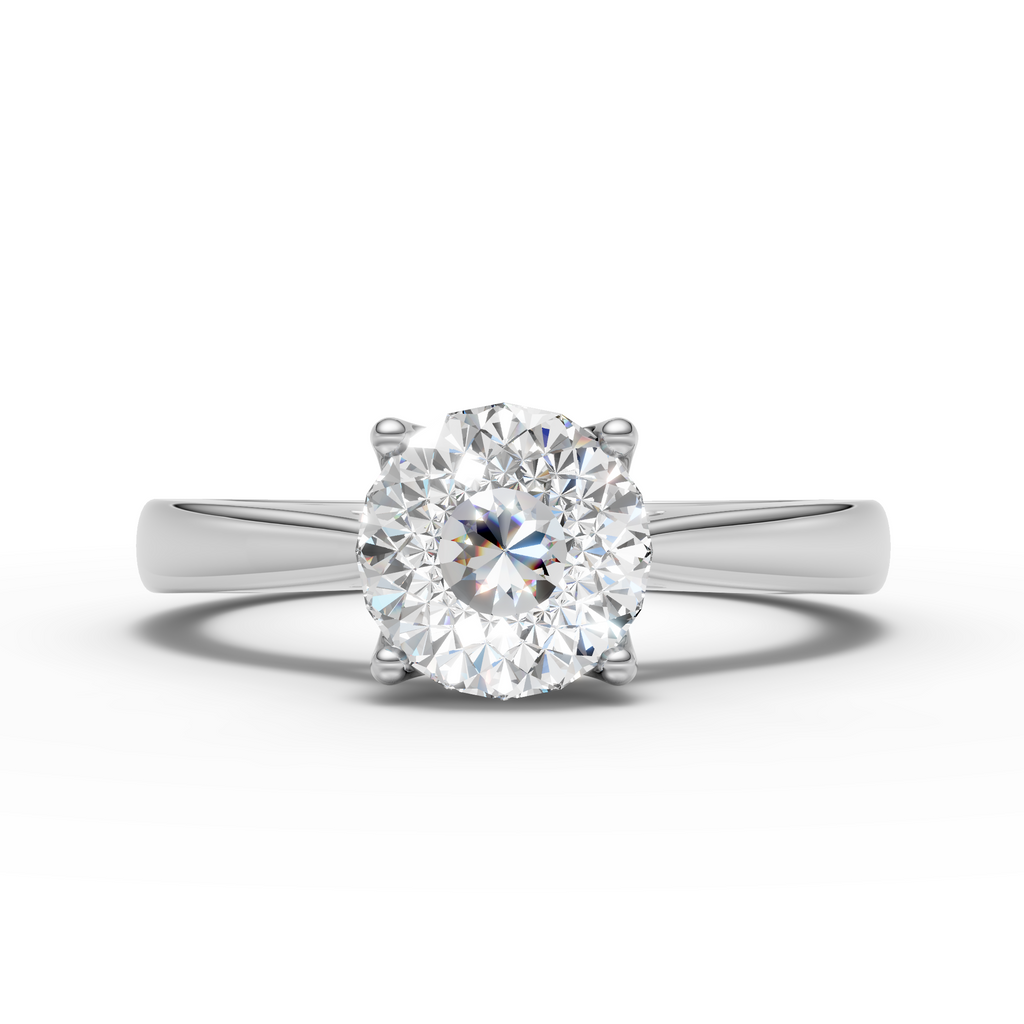 Portuguese Cut Solitaire Ring