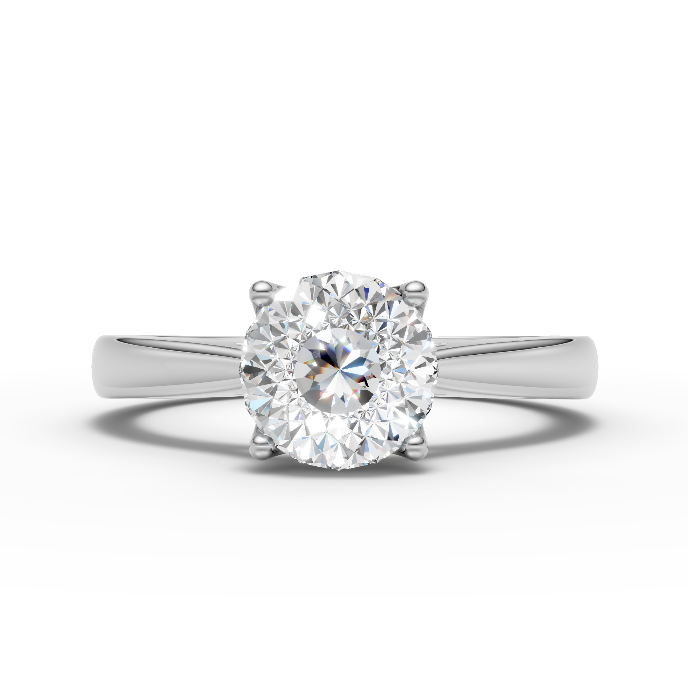 Portuguese Cut Solitaire Ring