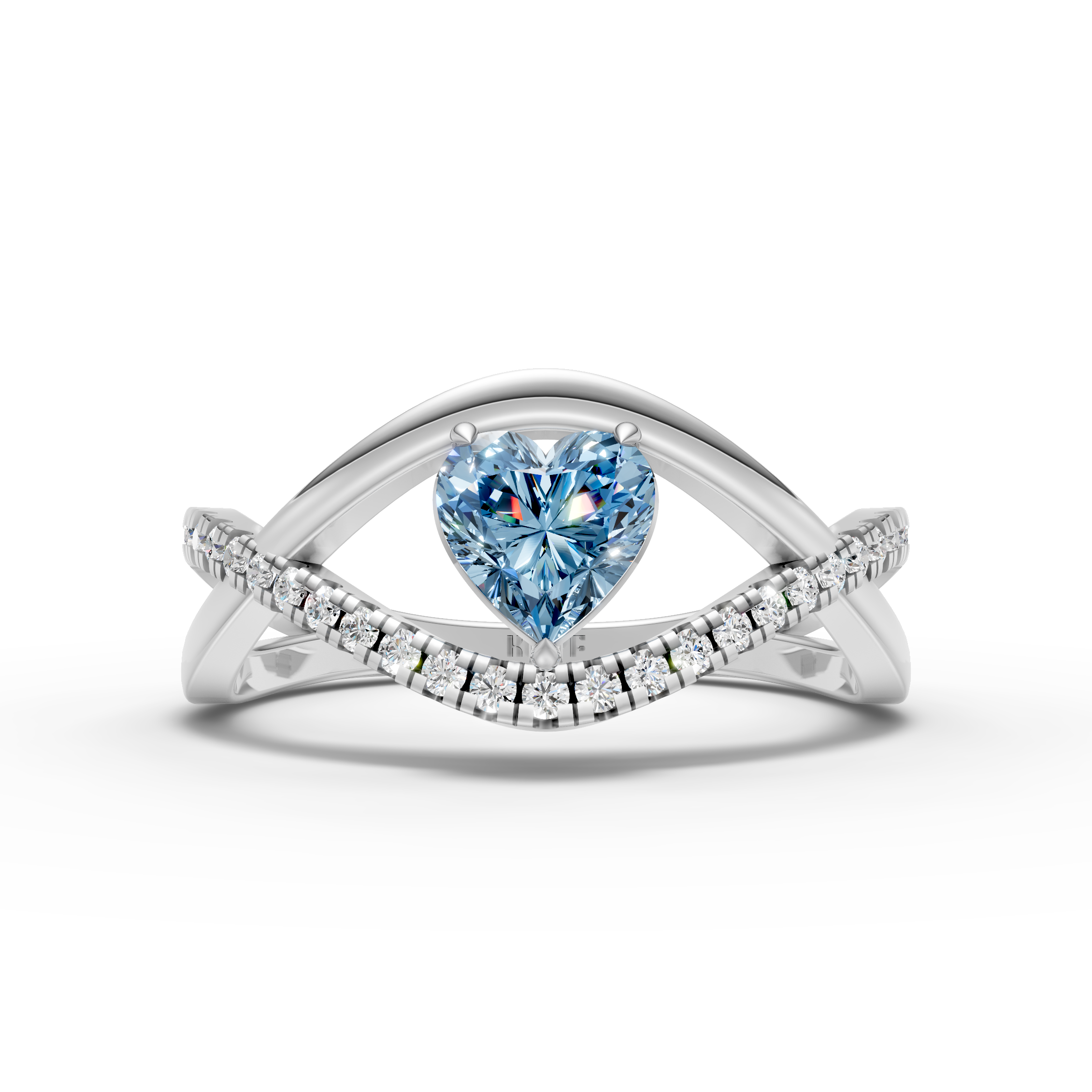 Blue Heart Ring