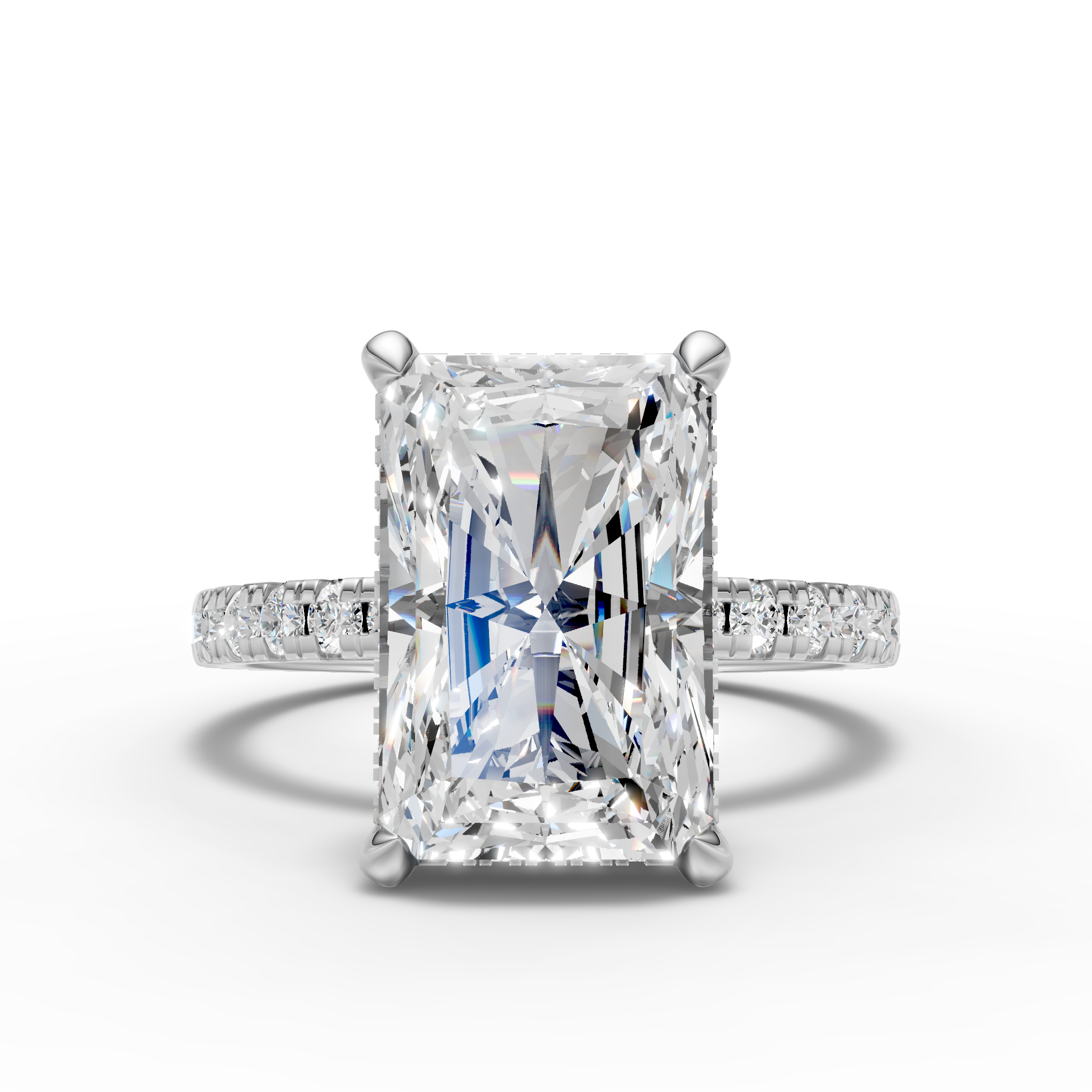 Radiant-Cut Diamond Ring