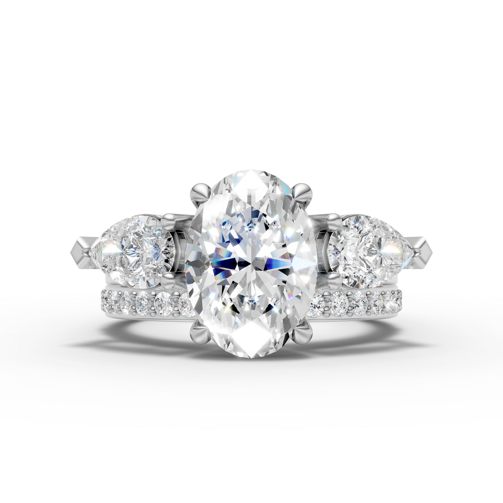 Oval & Pear Diamond 2-in-1 Ring