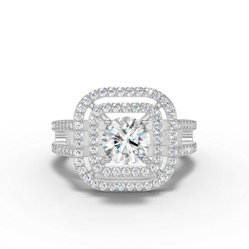Square Halo Ring