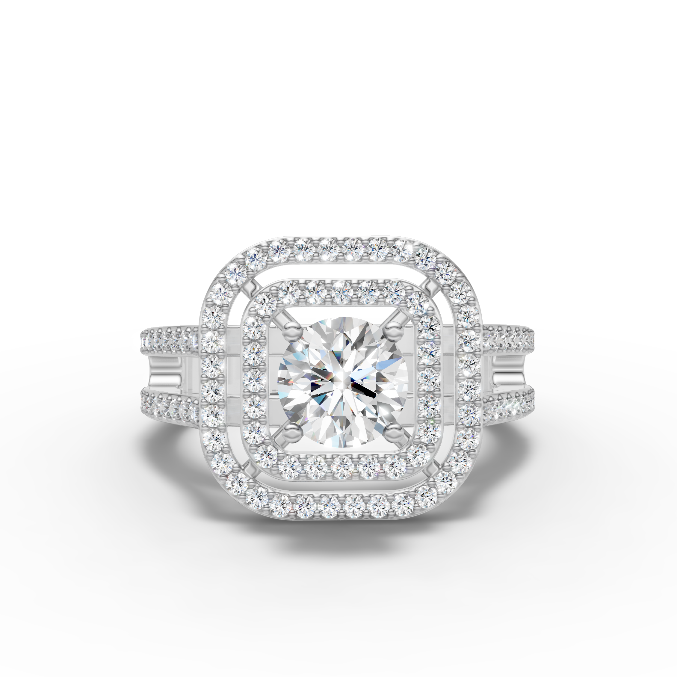 Square Halo Ring