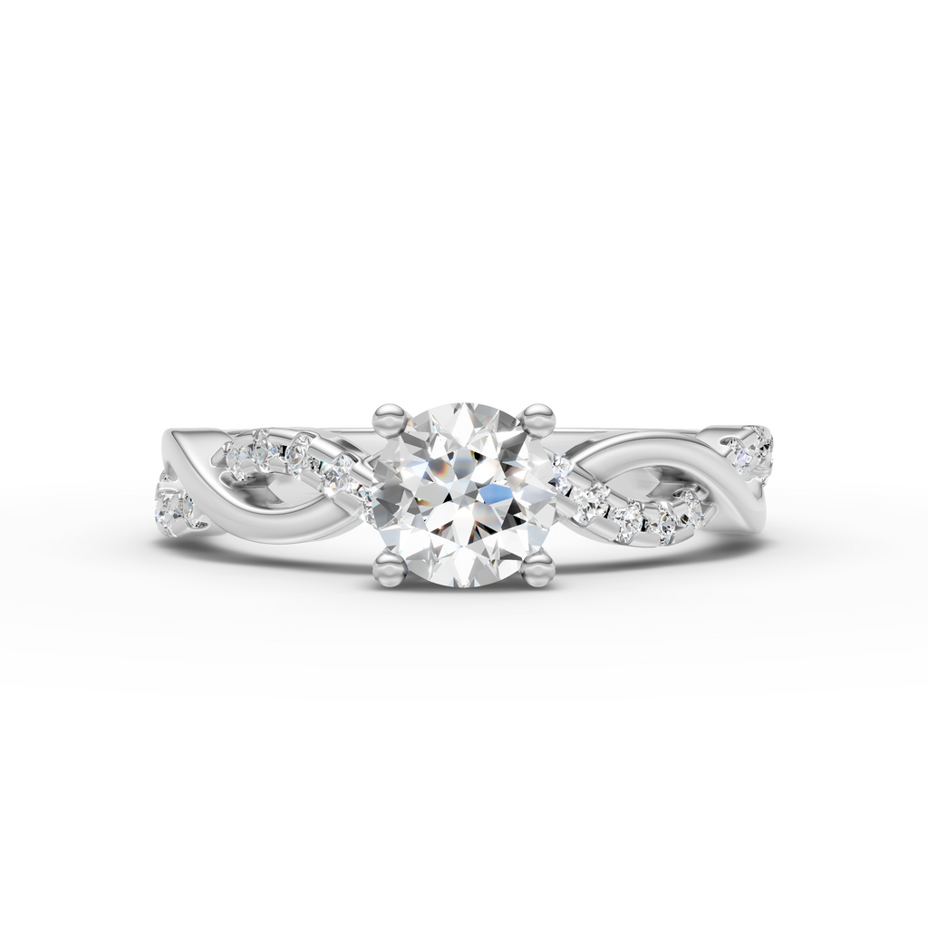Timeless Sparkle with a Modern Touch Ring