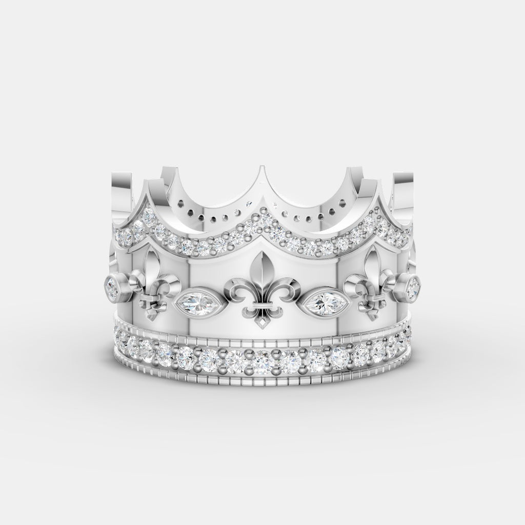 Royal Crown Ring with – Regal Elegance for Everyday Kings