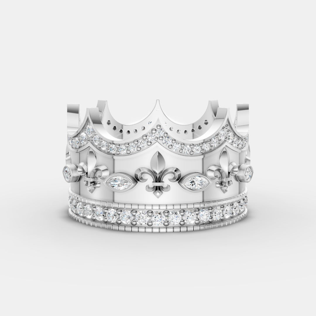 Royal Crown Ring with – Regal Elegance for Everyday Kings