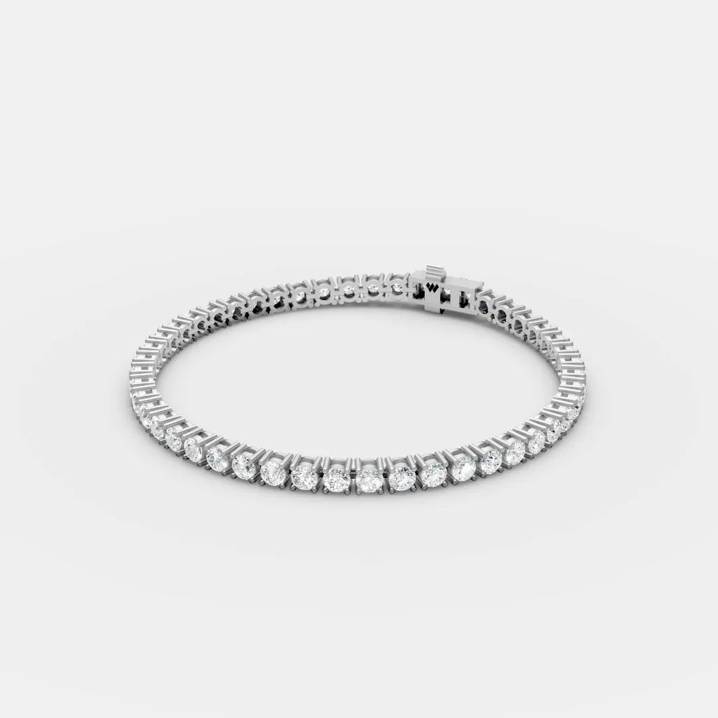 3.5 MM Round Shaped Tennis Bracelet