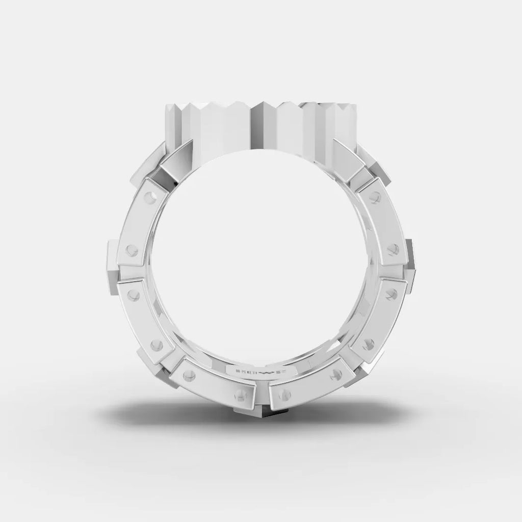 Modern Flex-Fit Silver Ring