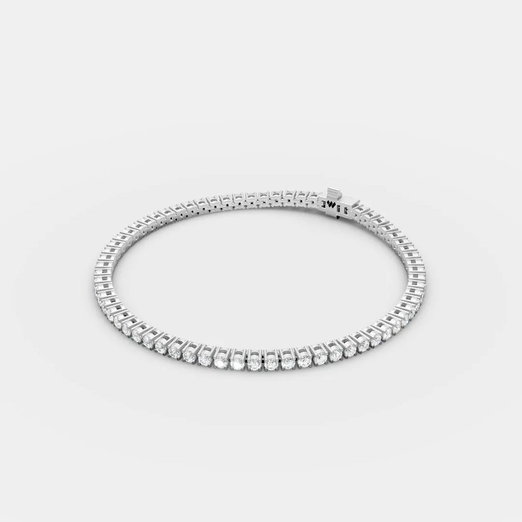 2.5 MM Round Shaped Tennis Bracelet