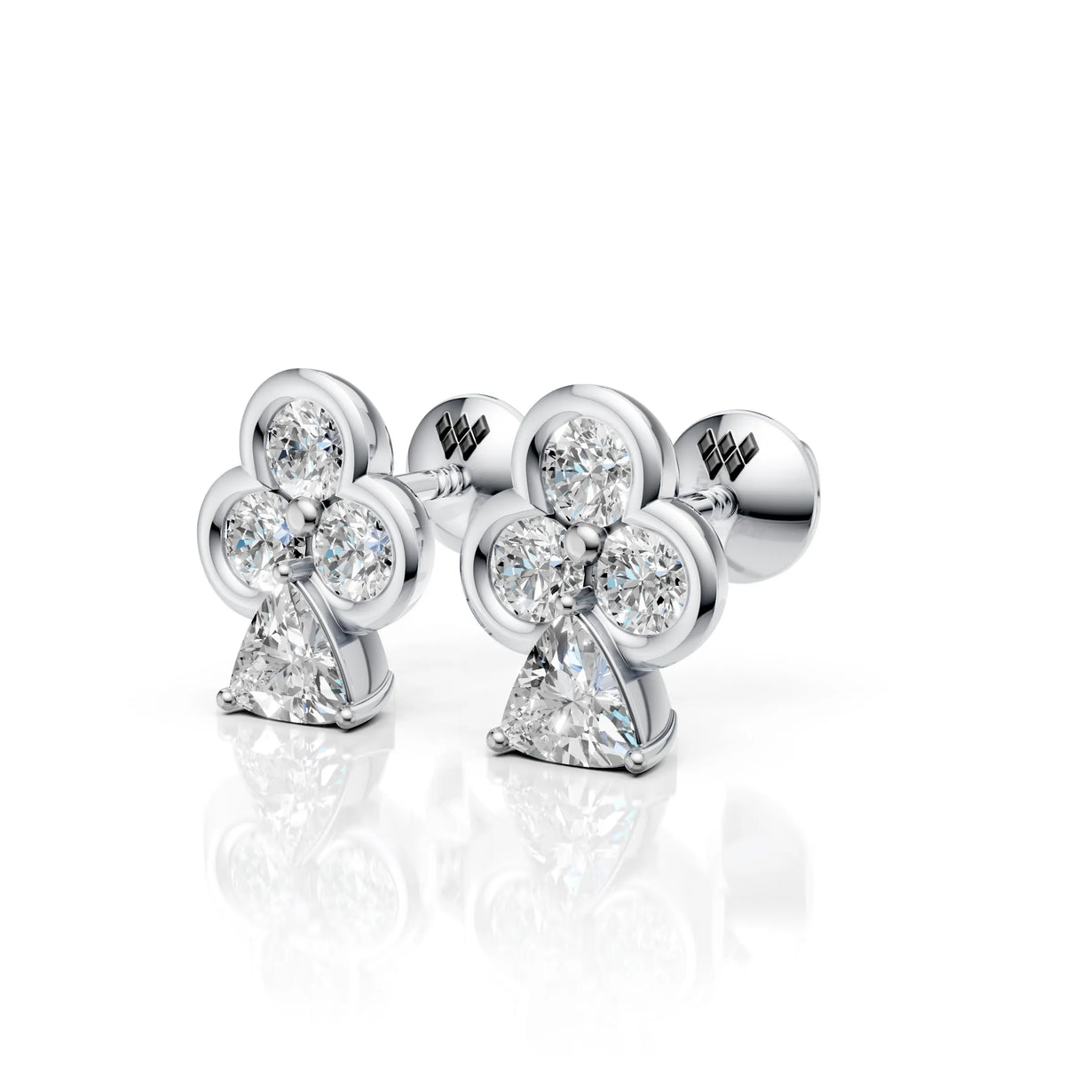 Trinity Trillion Earrings (1 Pair)