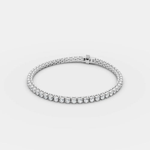 3 MM Round Shaped Tennis Bracelet