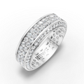 Multi-Row Sparkle Ring