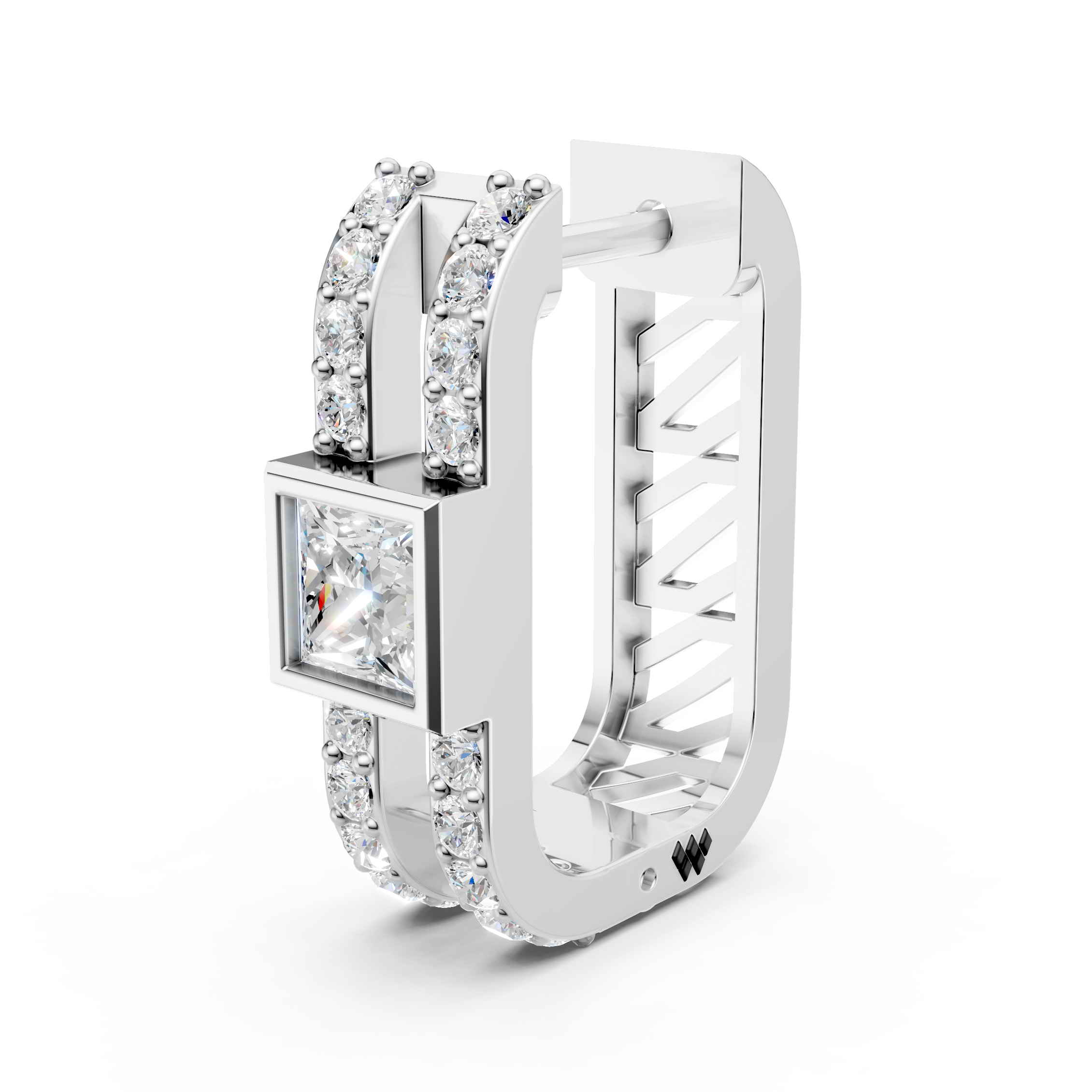 Princess Cut Bali Earring (1 PC)