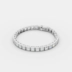 0.50 CT Princess Shaped Tennis Bracelet