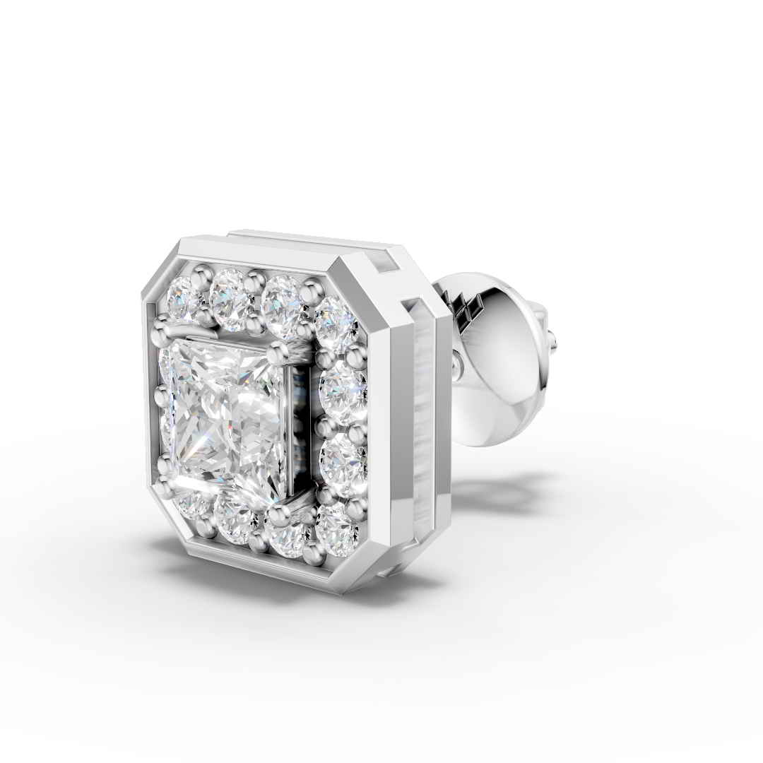 Princess Hexagon Shape Earring(1 PC)