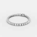 5 MM Princess Cut Tennis Bracelet (Unisex)