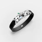 Shreenathji Designer Bracelet with Polki Setting