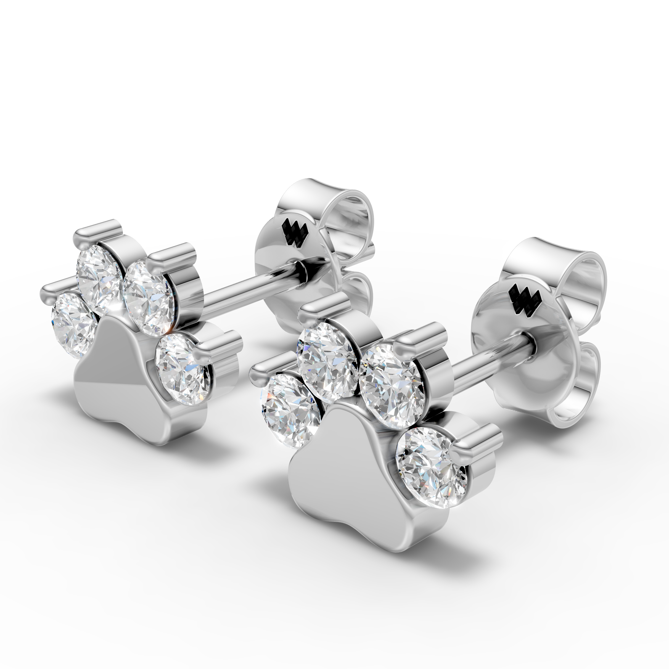 Paw Print Earring (1 Pair)