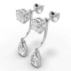 Round & Pear Drop Earring (1 Pair)