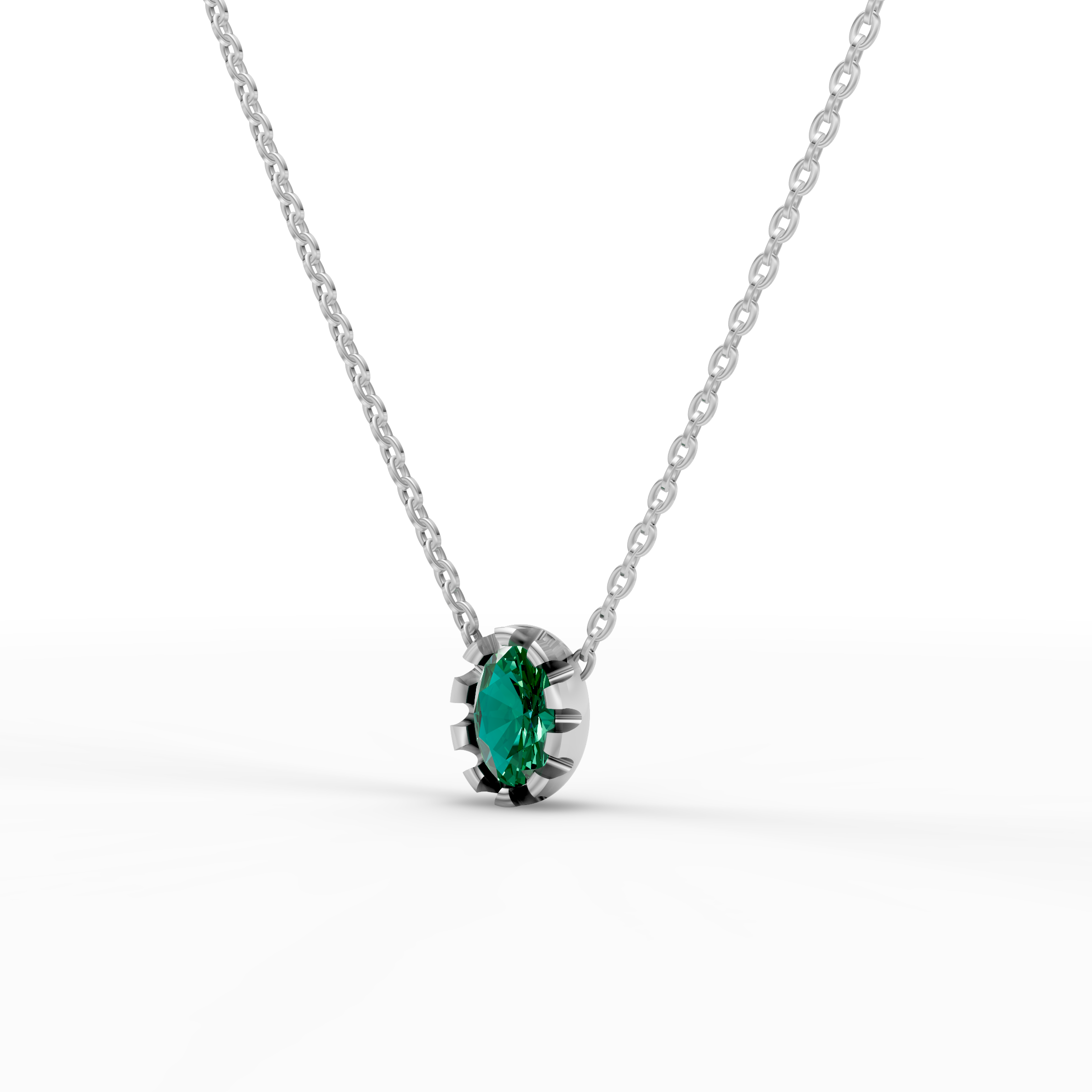 Green Oval Pendant