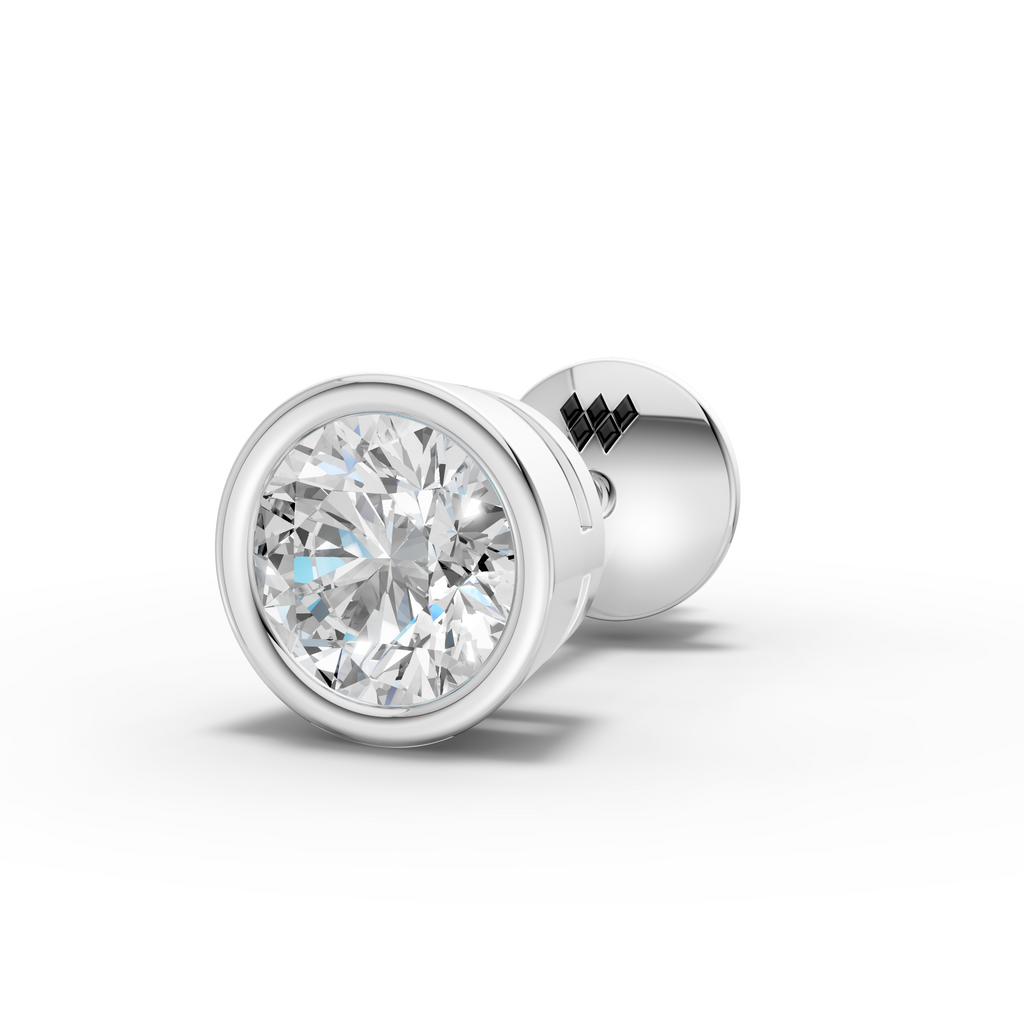 Round Bezel Stud ( 1 PC)