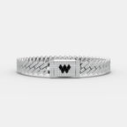 10MM Iced Full White Cuban Bracelet