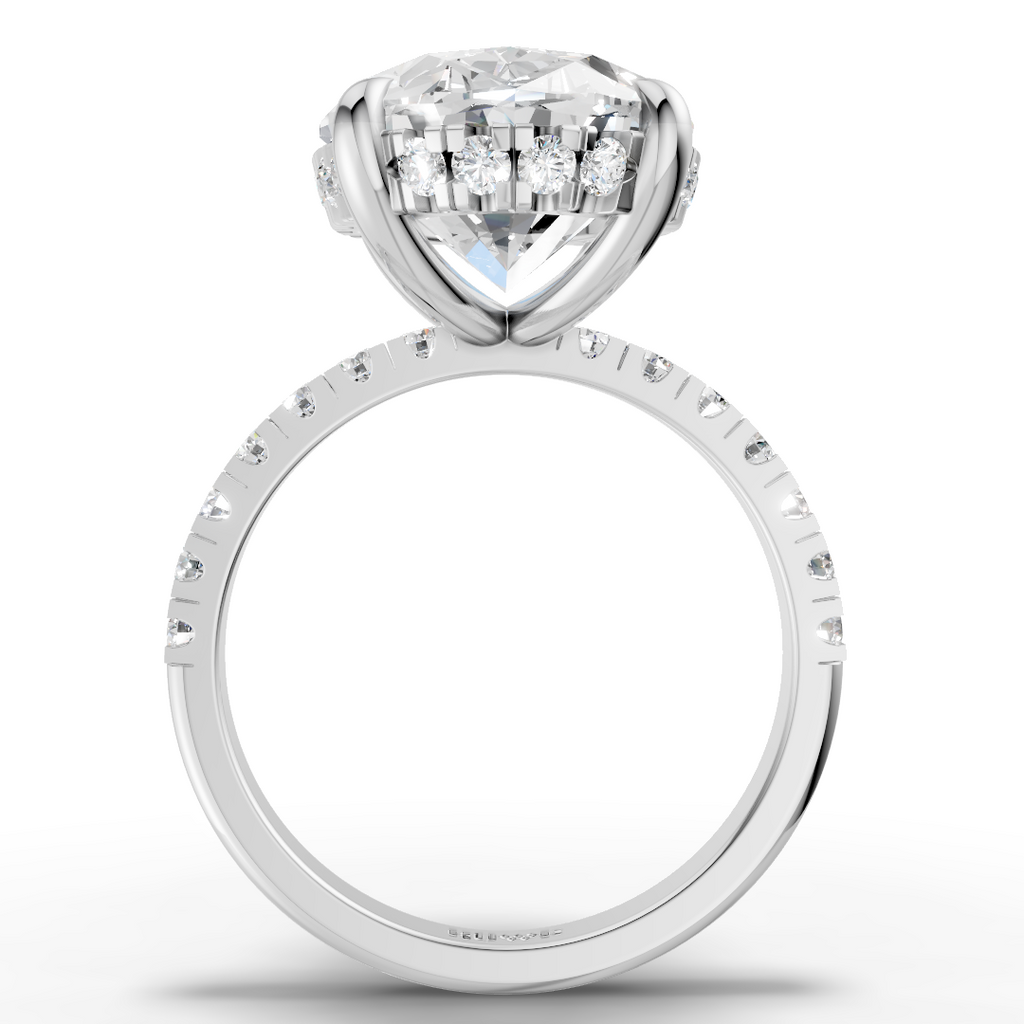 7 CT Oval Cut  Engagement Ring
