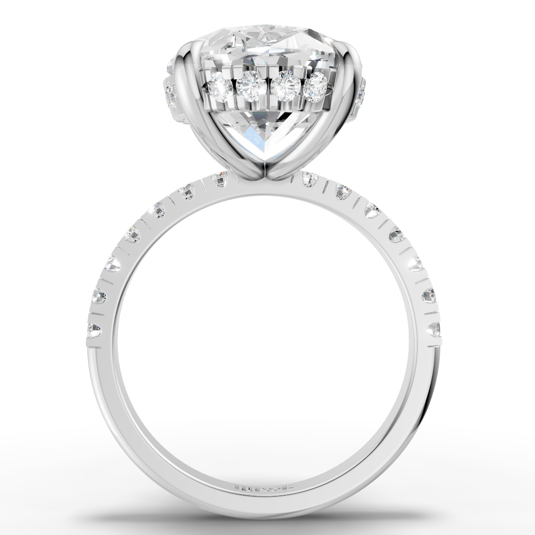7 CT Oval Cut  Engagement Ring