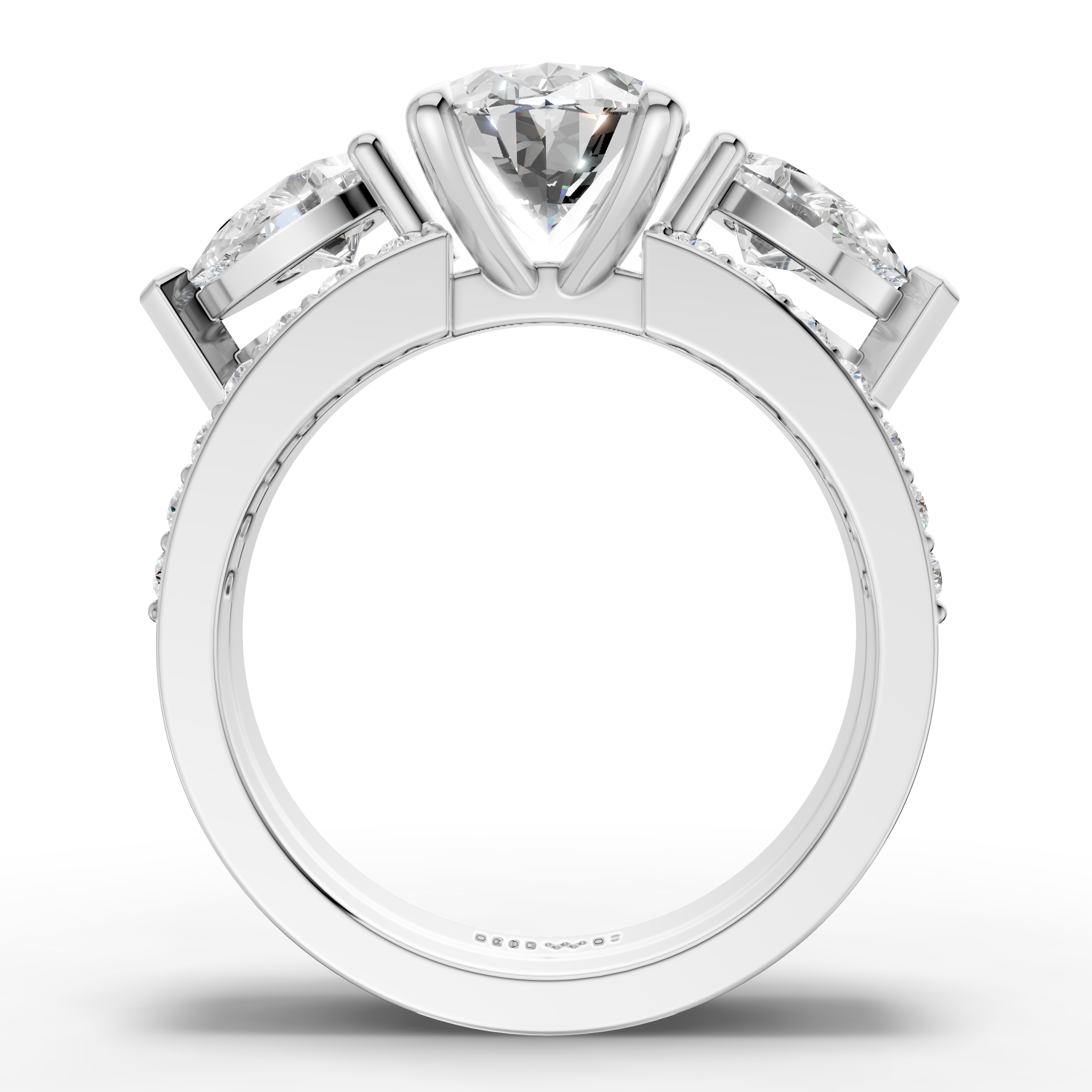 Oval & Pear Diamond 2-in-1 Ring
