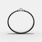 Black and White Hexagon-Shaped Moissanite Diamond Bracelet