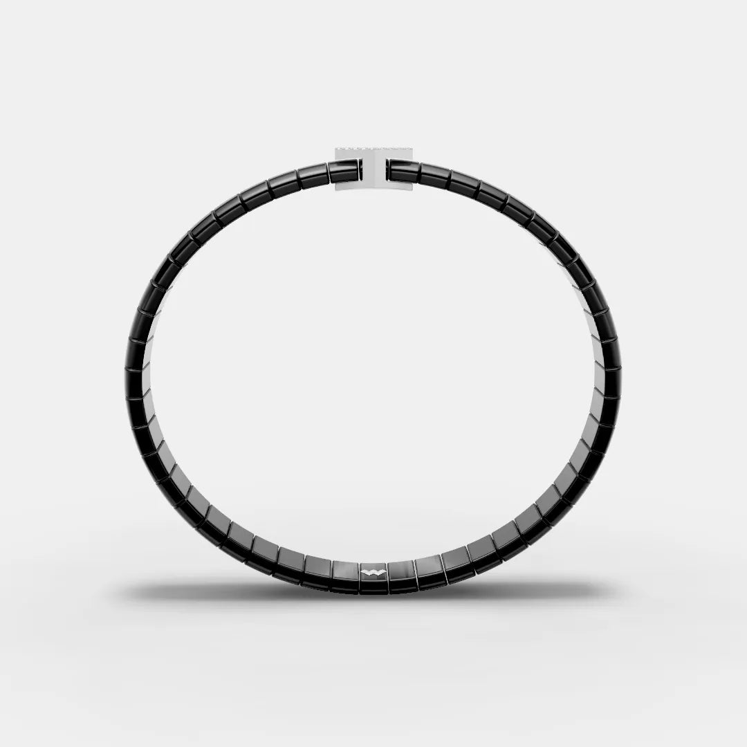 Hexagon OM Bracelet – Spiritual Sparkle with Modern Elegance