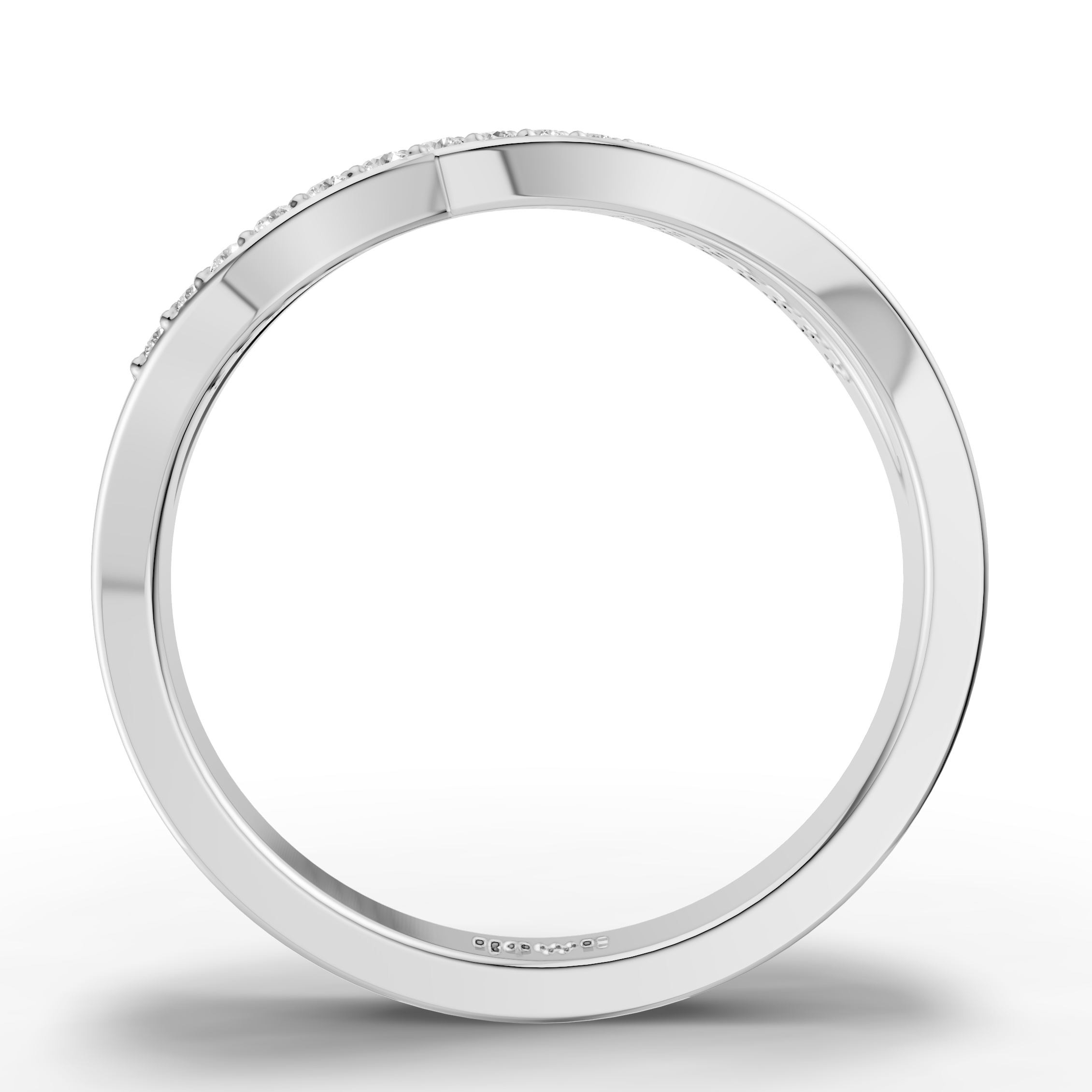 Crossover Diamond Ring