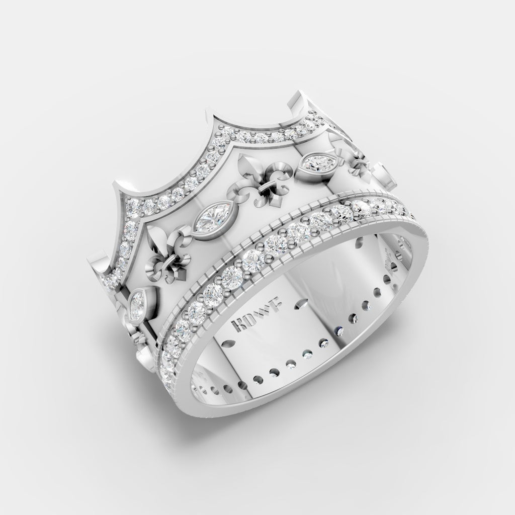 Royal Crown Ring with – Regal Elegance for Everyday Kings
