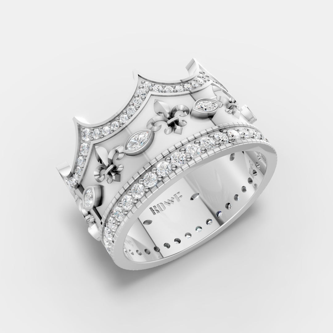 Royal Crown Ring with – Regal Elegance for Everyday Kings