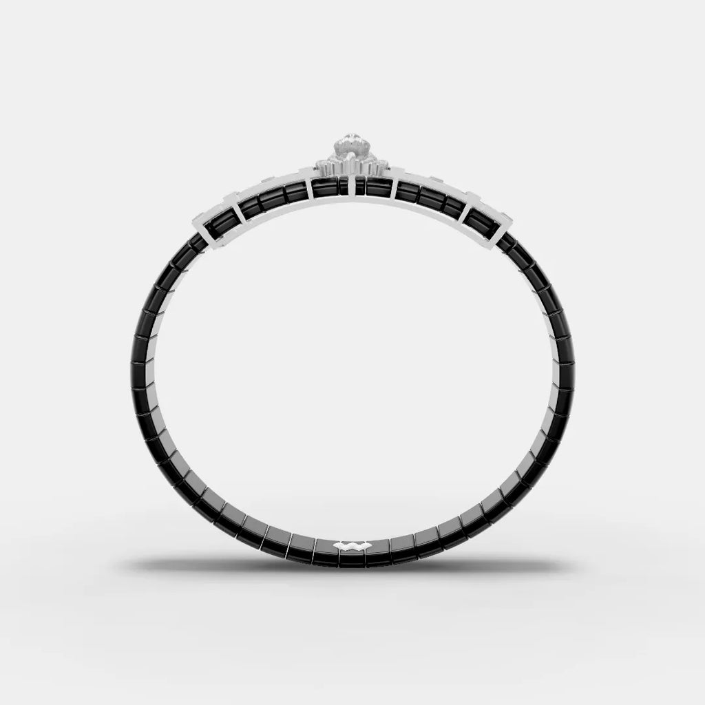 Lion Head Crown Zigzag Bracelet