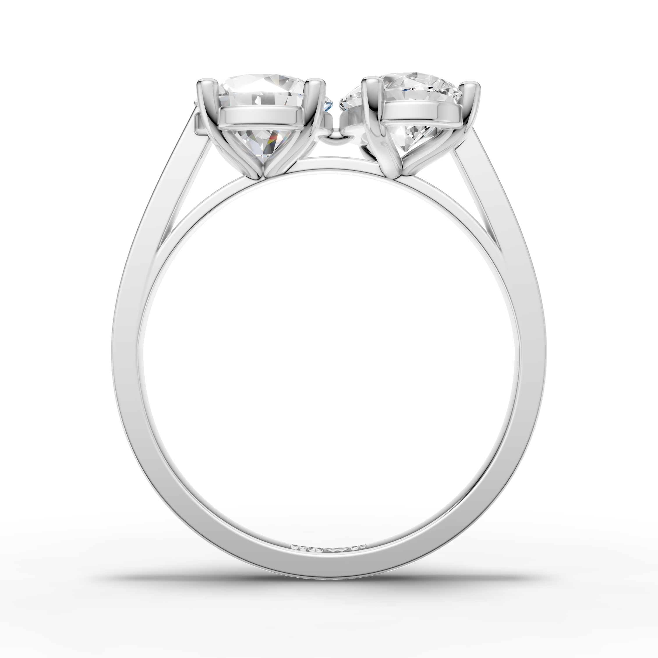 Dual-Stone Ring – Pear & Round Cut