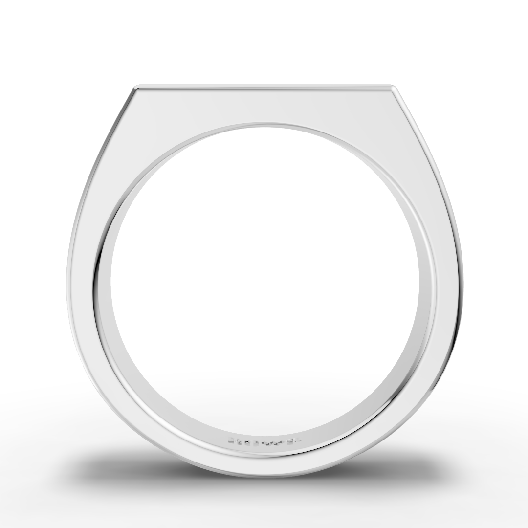 925 Sterling Silver Classic Rectangle Plain Ring