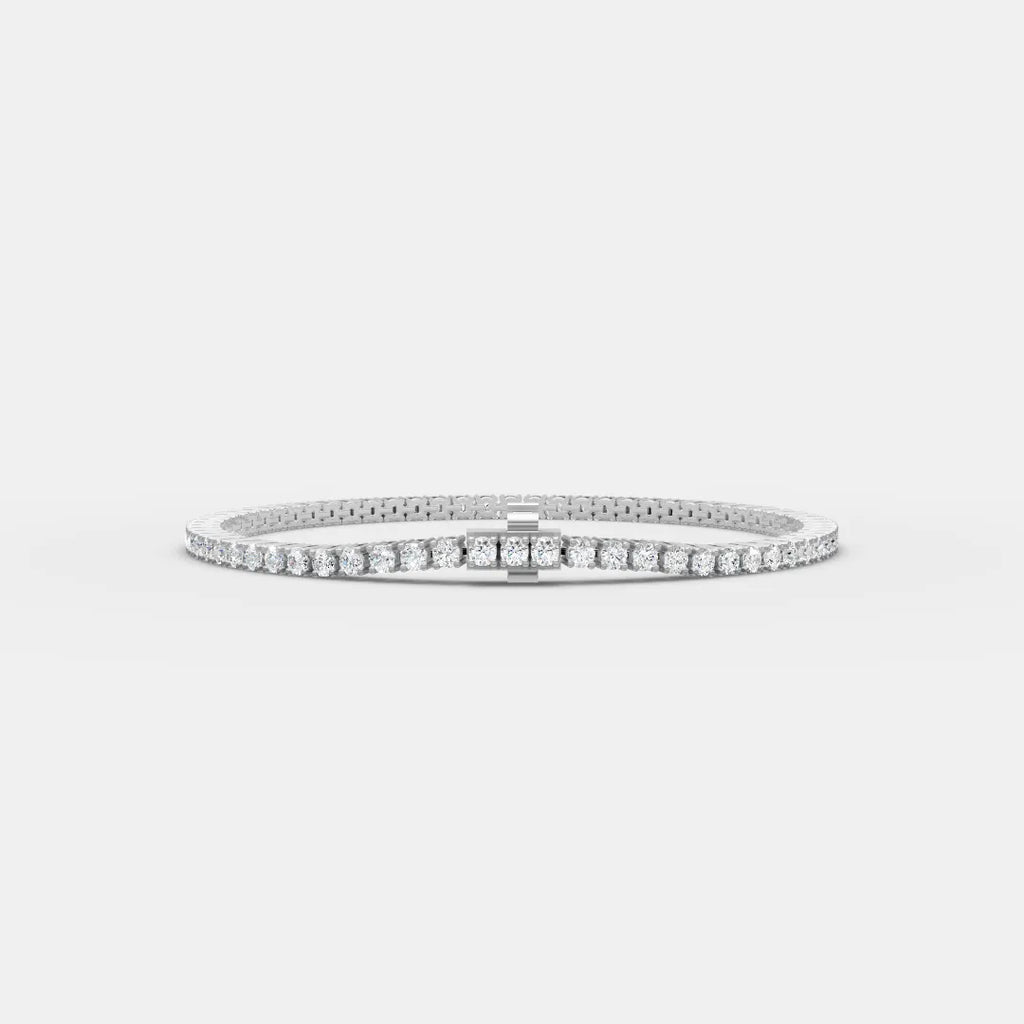 2.5 MM Round Shaped Tennis Bracelet