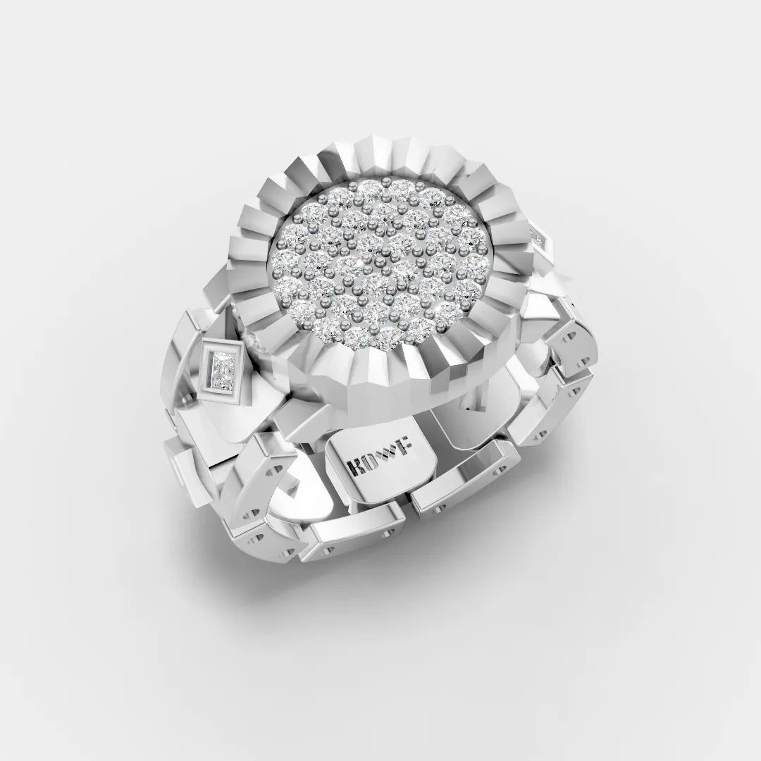 Modern Flex-Fit Silver Ring